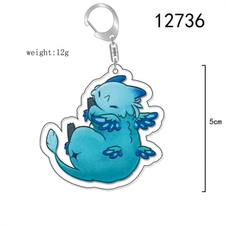 Genshin Impact Anime Acrylic Keychain Charm price for 5 pcs 12736