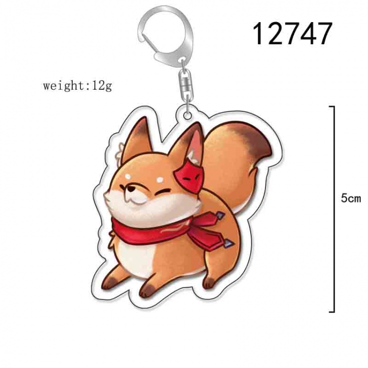 Genshin Impact Anime Acrylic Keychain Charm price for 5 pcs 12747