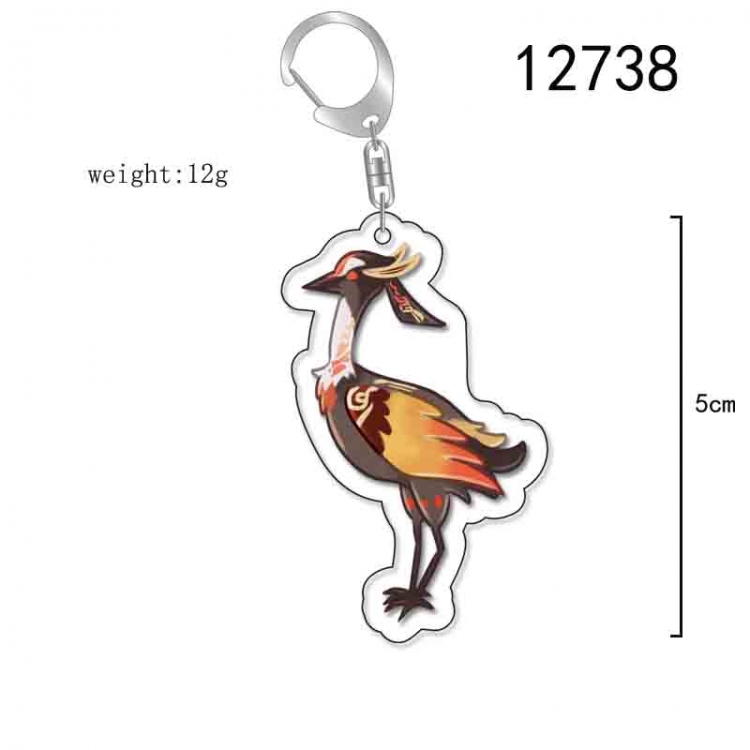 Genshin Impact Anime Acrylic Keychain Charm price for 5 pcs 12738