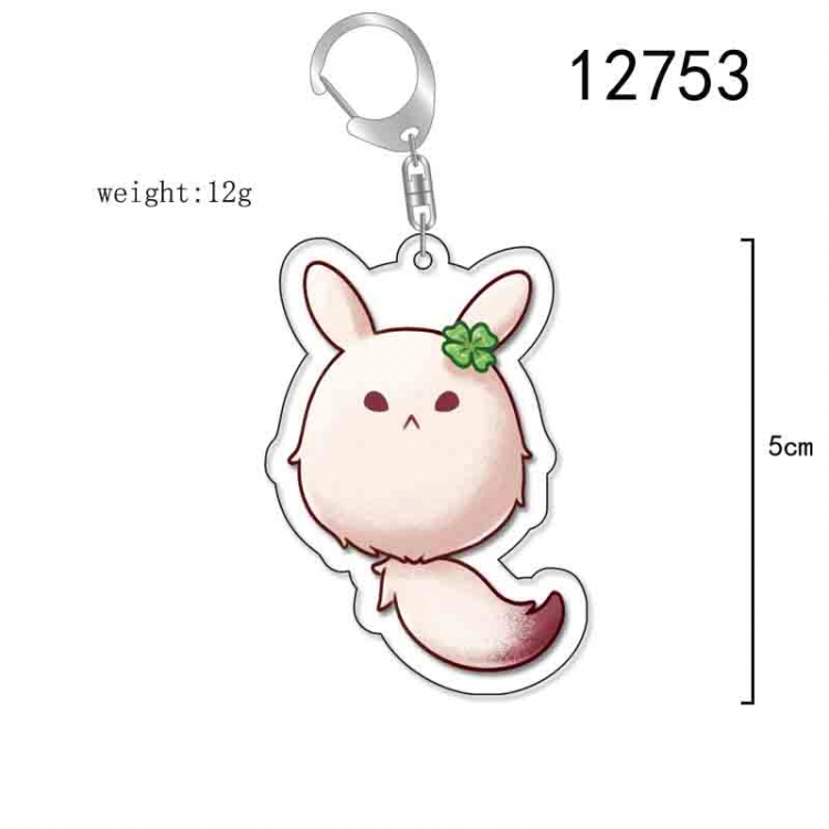 Genshin Impact Anime Acrylic Keychain Charm price for 5 pcs 12753