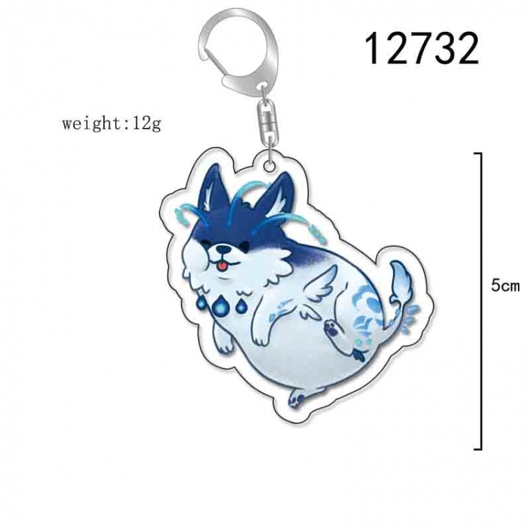 Genshin Impact Anime Acrylic Keychain Charm price for 5 pcs 12732