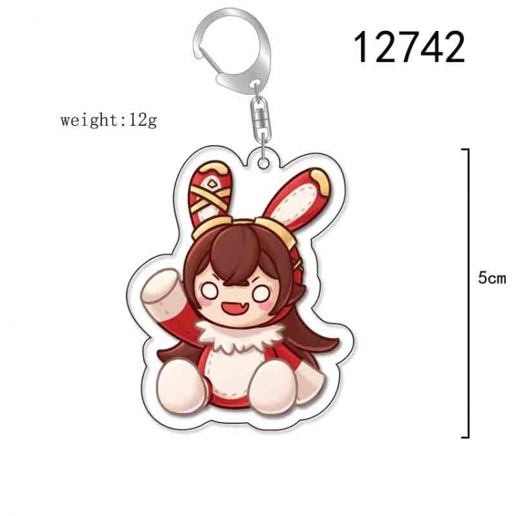 Genshin Impact Anime Acrylic Keychain Charm price for 5 pcs 12742