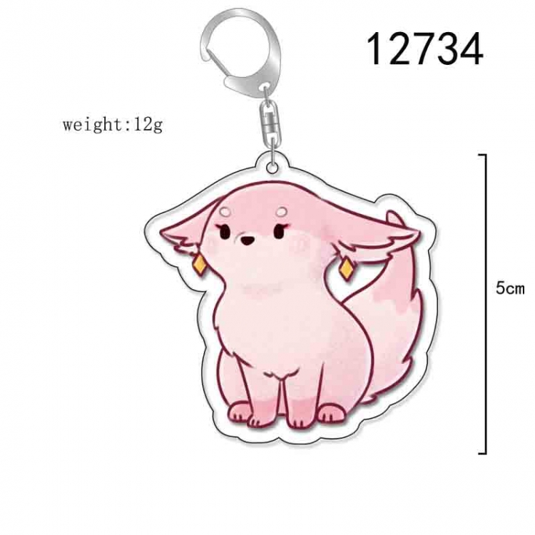 Genshin Impact Anime Acrylic Keychain Charm price for 5 pcs 12734