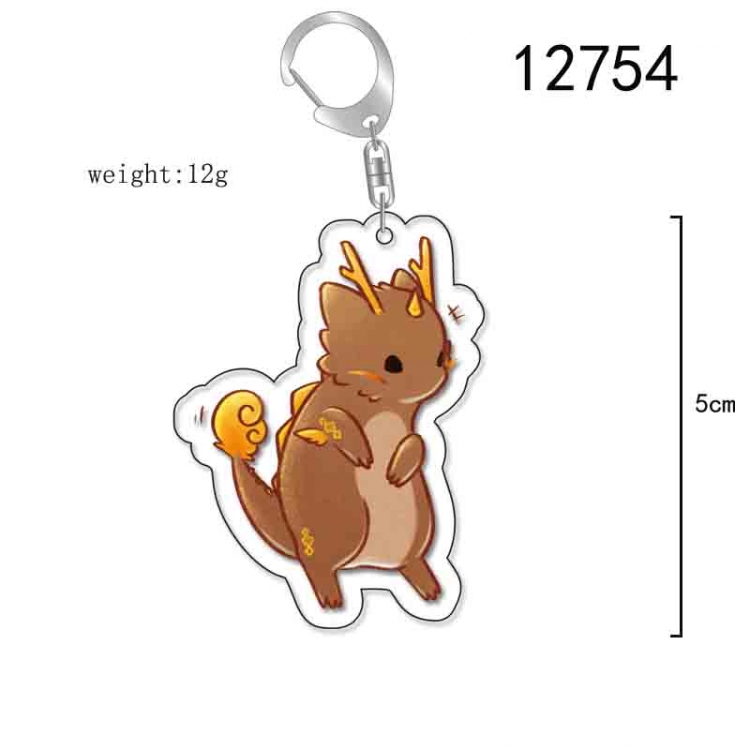 Genshin Impact Anime Acrylic Keychain Charm price for 5 pcs 12754