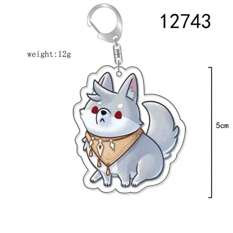 Genshin Impact Anime Acrylic Keychain Charm price for 5 pcs 12743