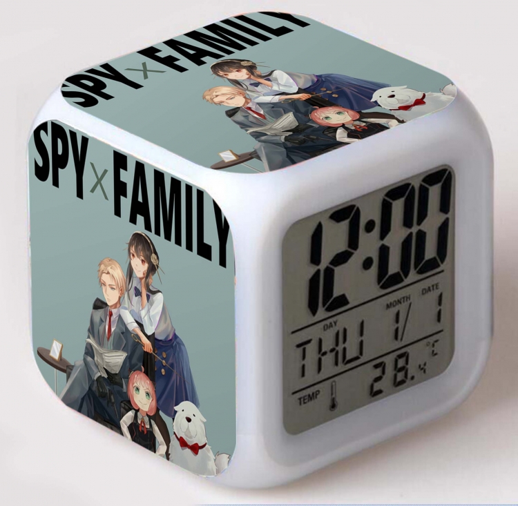 SPY×FAMILY Colorful mood color changing boxed alarm clock