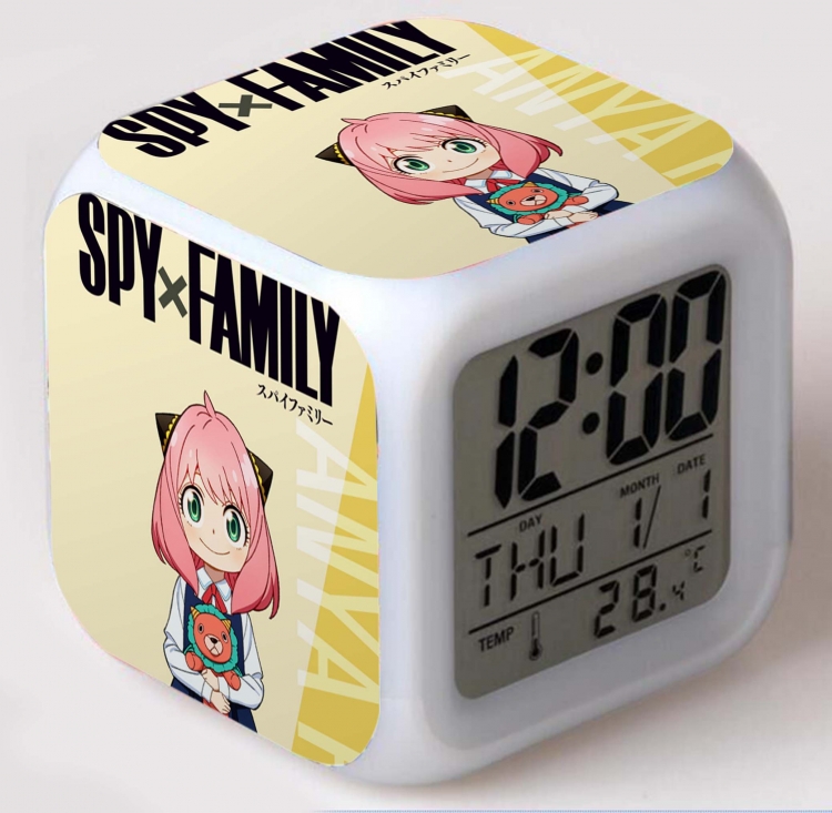 SPY×FAMILY Colorful mood color changing boxed alarm clock