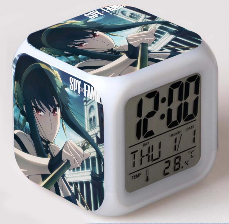 SPY×FAMILY Colorful mood color changing boxed alarm clock