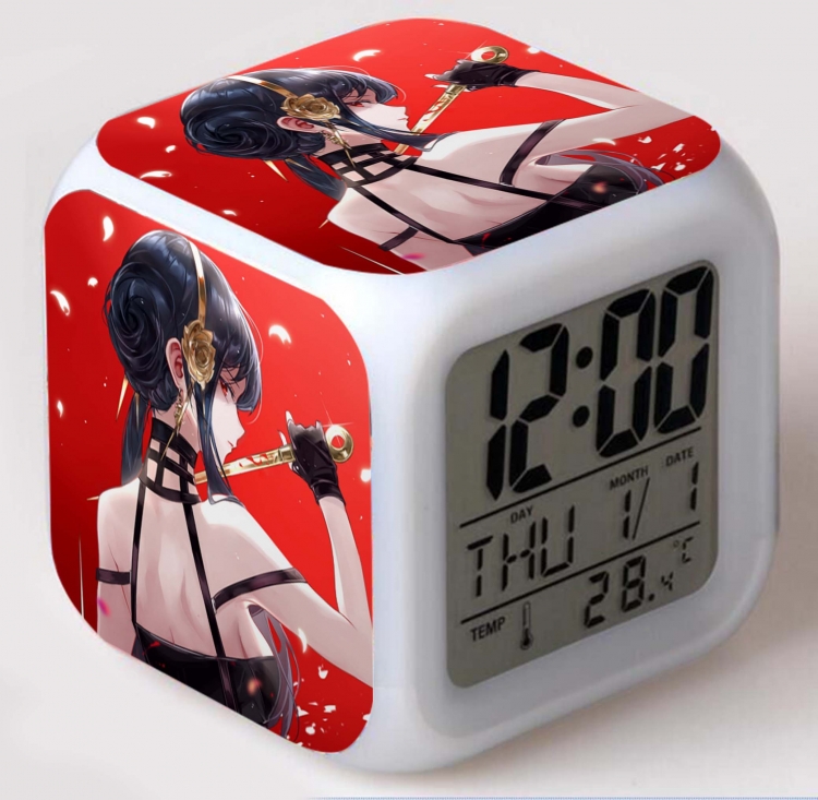 SPY×FAMILY Colorful mood color changing boxed alarm clock