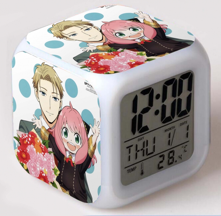 SPY×FAMILY Colorful mood color changing boxed alarm clock