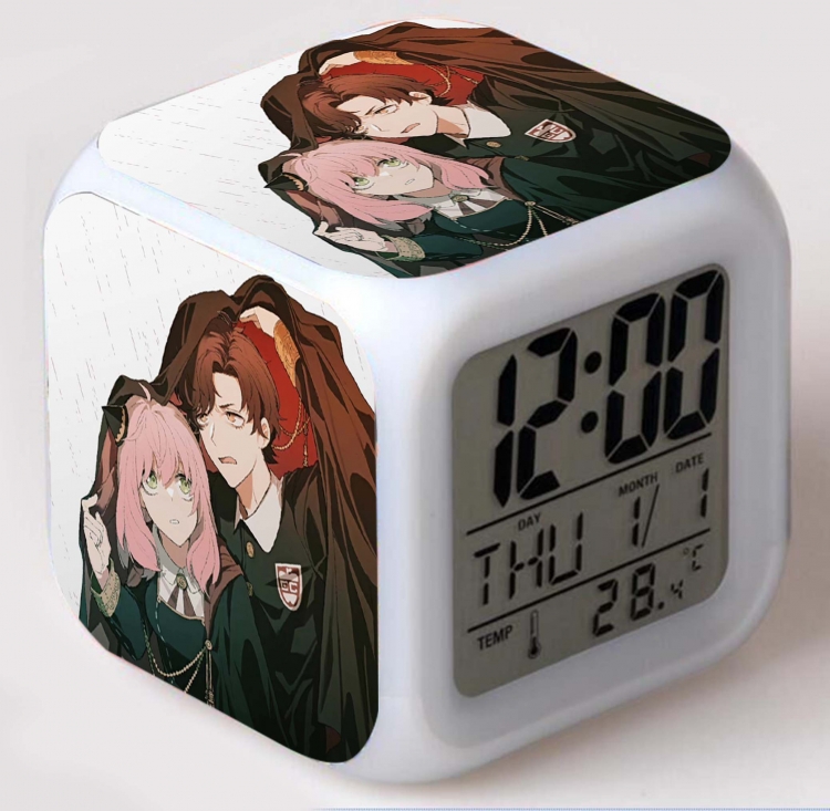SPY×FAMILY Colorful mood color changing boxed alarm clock