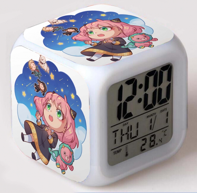 SPY×FAMILY Colorful mood color changing boxed alarm clock