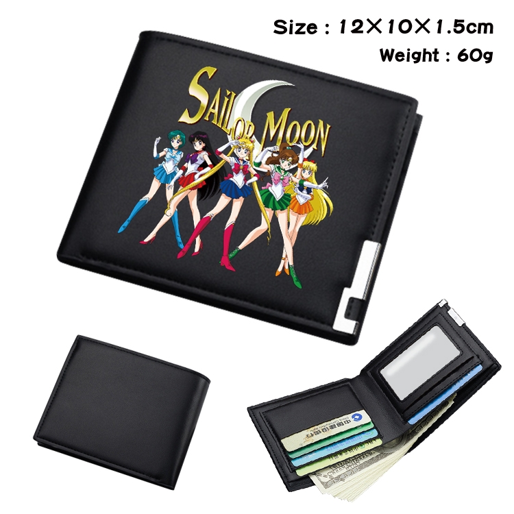  sailormoon Anime Peripheral Denim Folding Wallet 11.5X10X1.5CM 40g