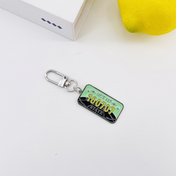 NCT Metal pendant tag keychain jewelry 8.5X2.5CM price for 3 pcs