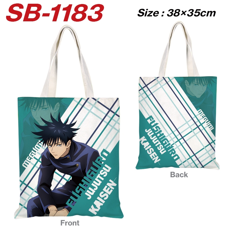 Jujutsu Kaisen Anime Canvas Tote Shoulder Bag Tote Shopping Bag 38X35CM SB-1183