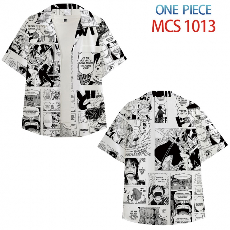 One Piece Anime peripheral full color short-sleeved shirt from XS to 4XL MCS-1013