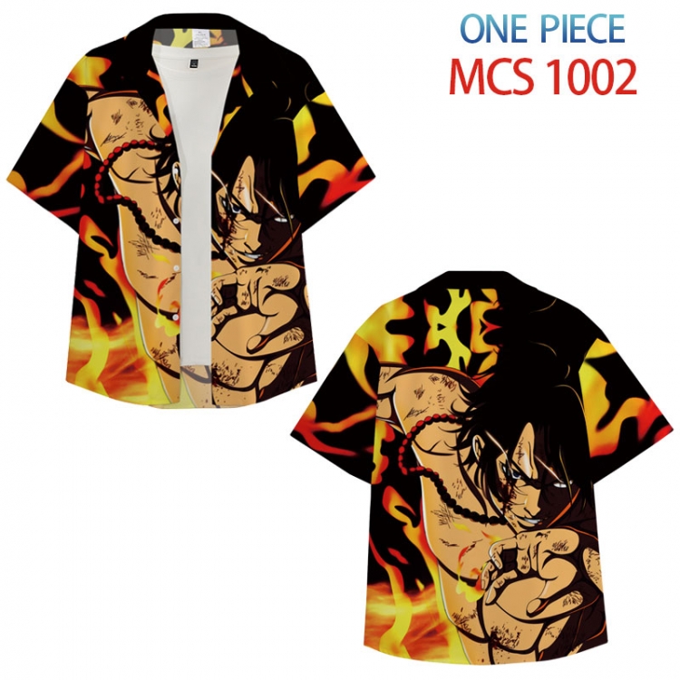 One Piece Anime peripheral full color short-sleeved shirt from XS to 4XL MCS-1002