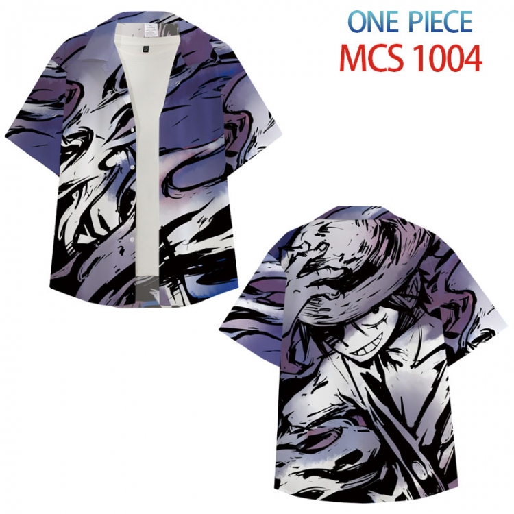 One Piece Anime peripheral full color short-sleeved shirt from XS to 4XL MCS-1004