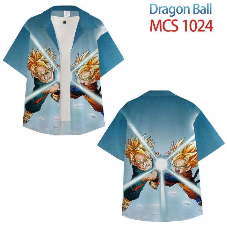 DRAGON BALL Anime peripheral full color short-sleeved shirt from XS to 4XL MCS-1024