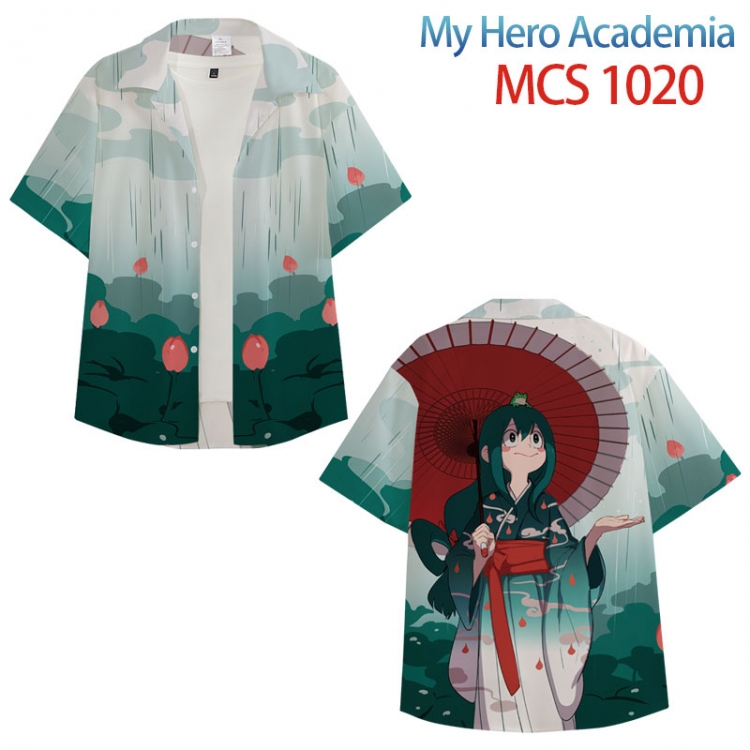 My Hero Academia Anime peripheral full color short-sleeved shirt from XS to 4XL  MCS-1020