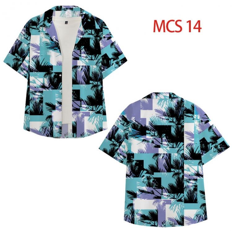 popularize peripheral full color short-sleeved shirt from XS to 4XL MCS 14