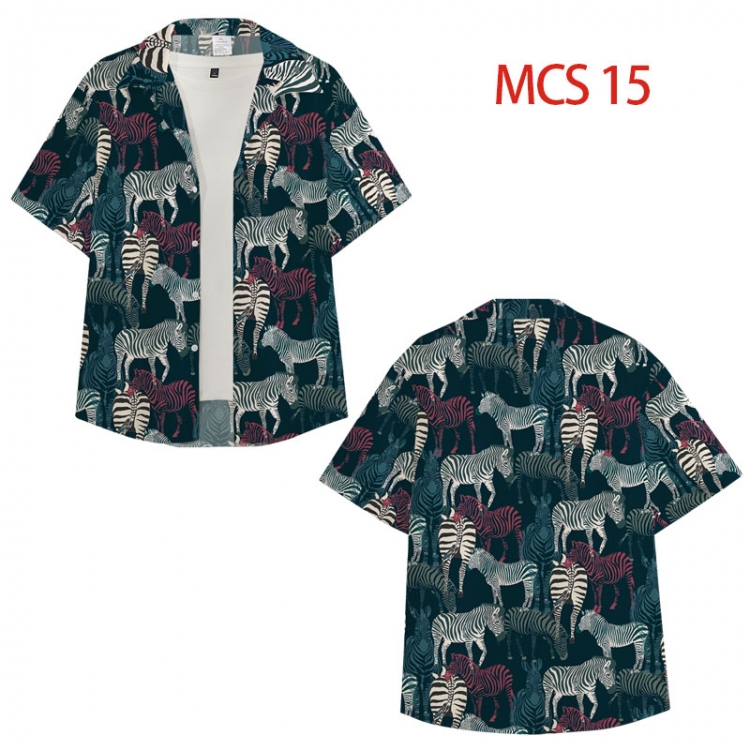 popularize peripheral full color short-sleeved shirt from XS to 4XL MCS 15