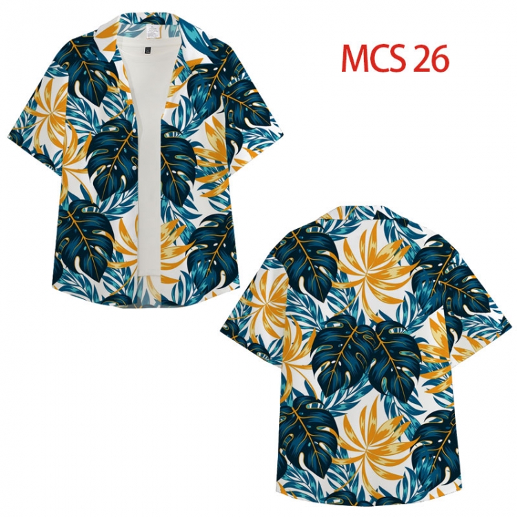 popularize peripheral full color short-sleeved shirt from XS to 4XL  MCS 26