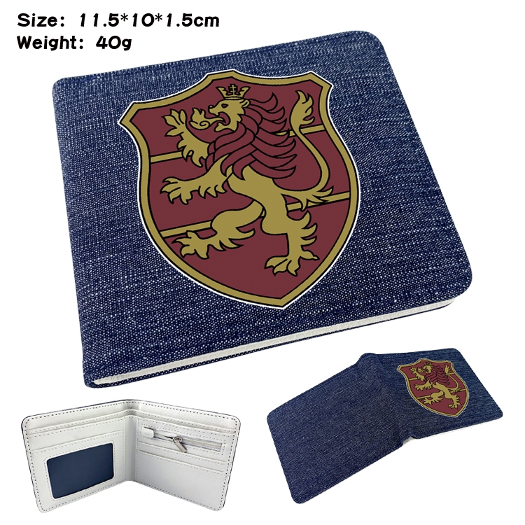 black clover  Anime Peripheral Denim Coloring Book Wallet 11.5X10X1.5CM 40g