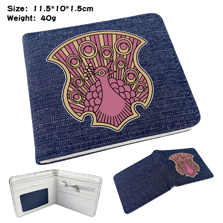 black clover  Anime Peripheral Denim Coloring Book Wallet 11.5X10X1.5CM 40g