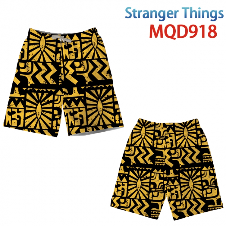Stranger Things Anime Print Summer Swimwear Beach Pants from M to 3XL  MQD-918