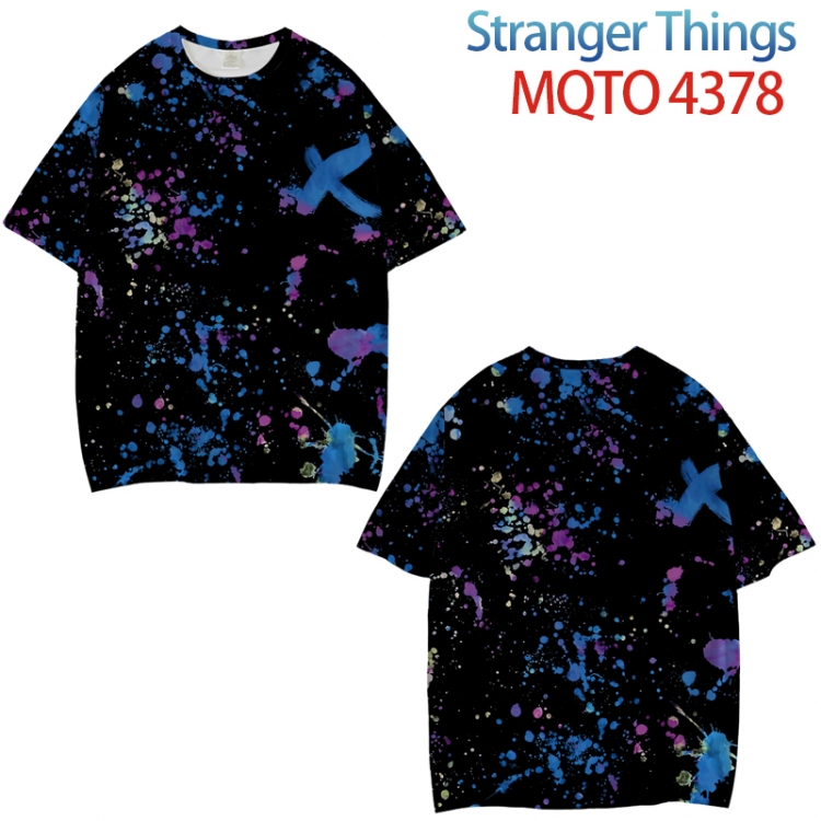 Stranger Things Full color printed short sleeve T-shirt from XXS to 4XL MQTO-4378