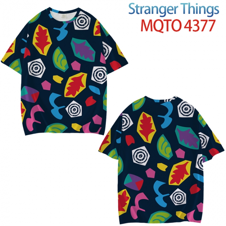 Stranger Things Full color printed short sleeve T-shirt from XXS to 4XL MQTO-4377