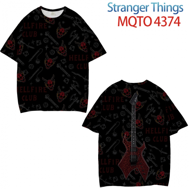 Stranger Things Full color printed short sleeve T-shirt from XXS to 4XL MQTO-4374