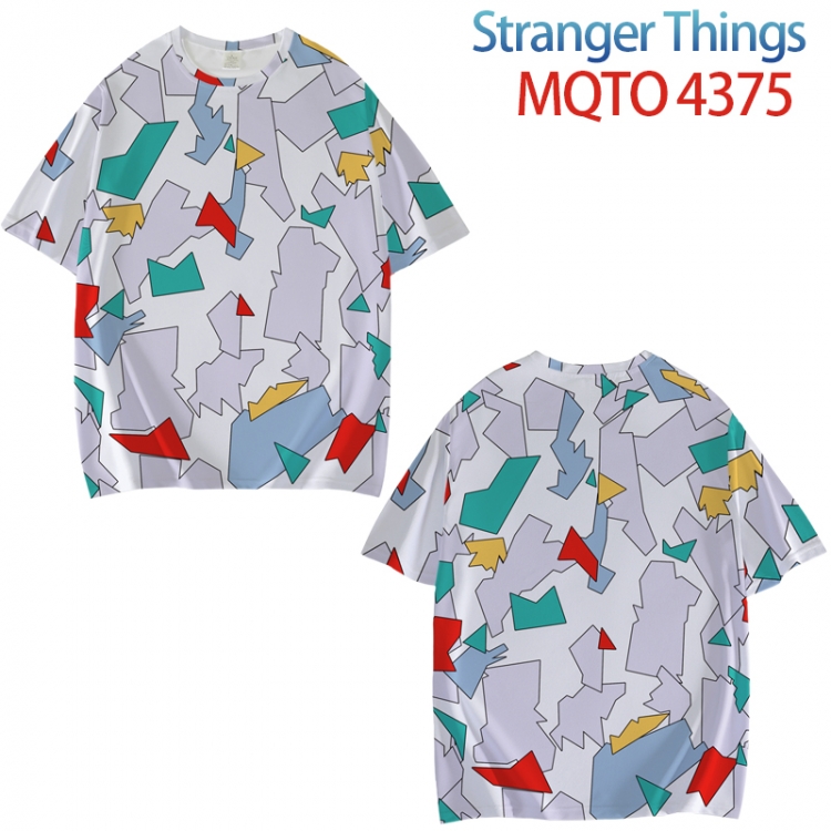 Stranger Things Full color printed short sleeve T-shirt from XXS to 4XL MQTO-4375