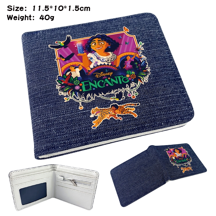 full house of magic Anime Peripheral Denim Coloring Book Wallet 11.5X10X1.5CM 40g