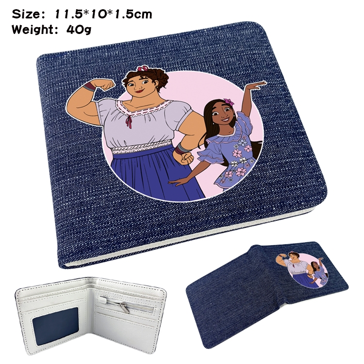 full house of magic Anime Peripheral Denim Coloring Book Wallet 11.5X10X1.5CM 40g