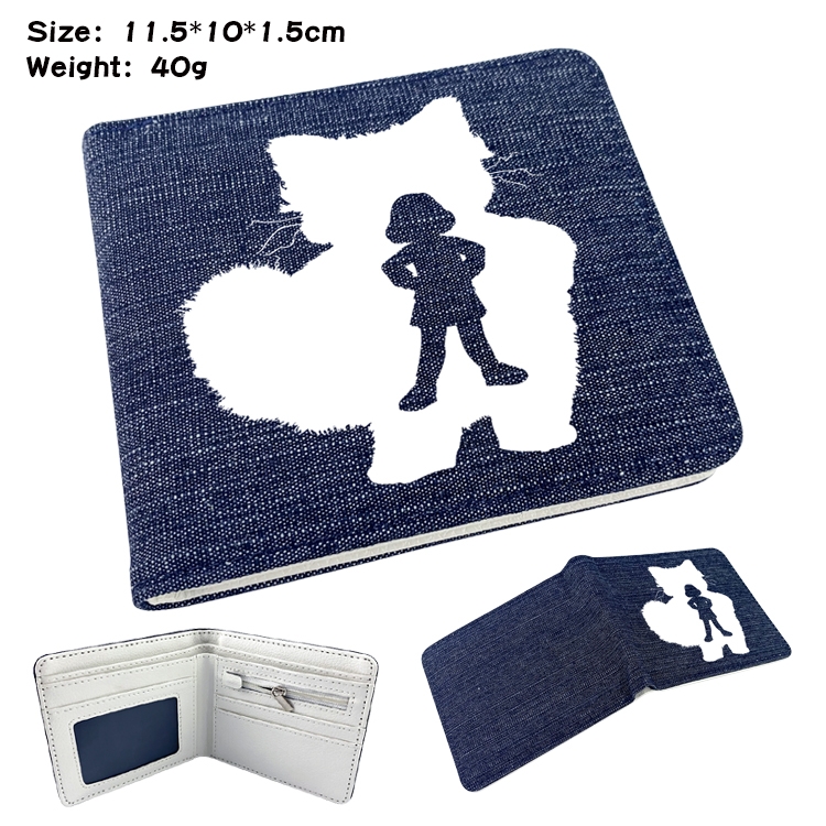 Turning Red Anime Peripheral Denim Coloring Book Wallet 11.5X10X1.5CM 40g