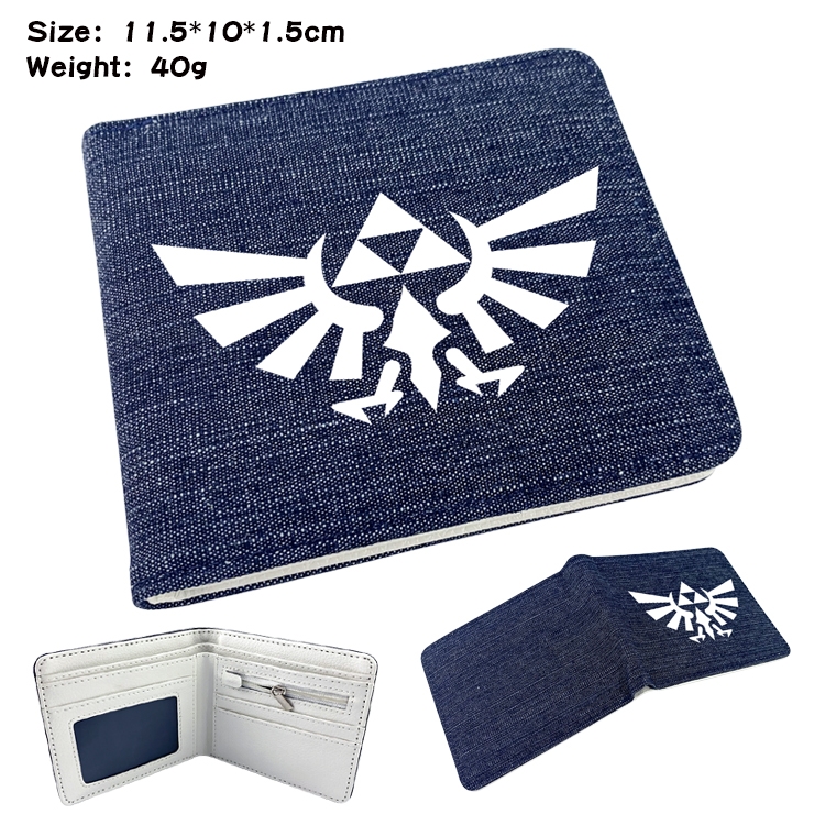 The Legend of Zelda Anime Peripheral Denim Coloring Book Wallet 11.5X10X1.5CM 40g