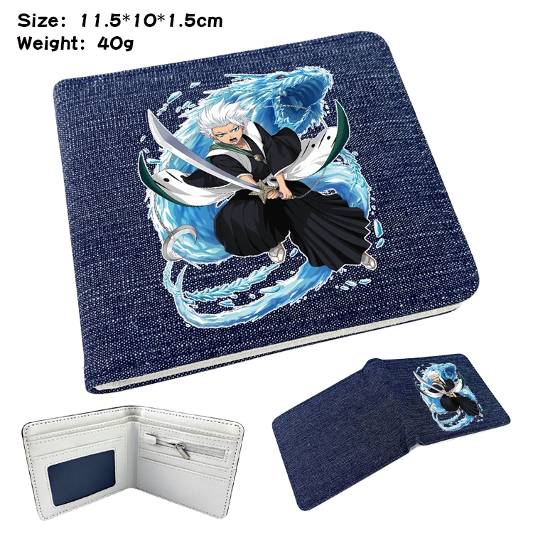 Bleach Anime Peripheral Denim Coloring Book Wallet 11.5X10X1.5CM 40g