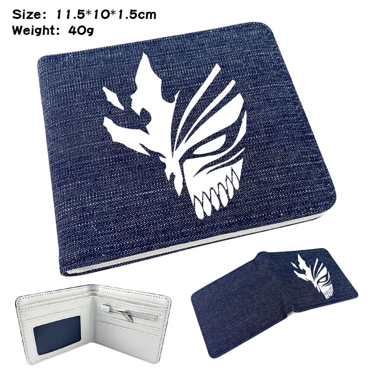 Bleach Anime Peripheral Denim Coloring Book Wallet 11.5X10X1.5CM 40g