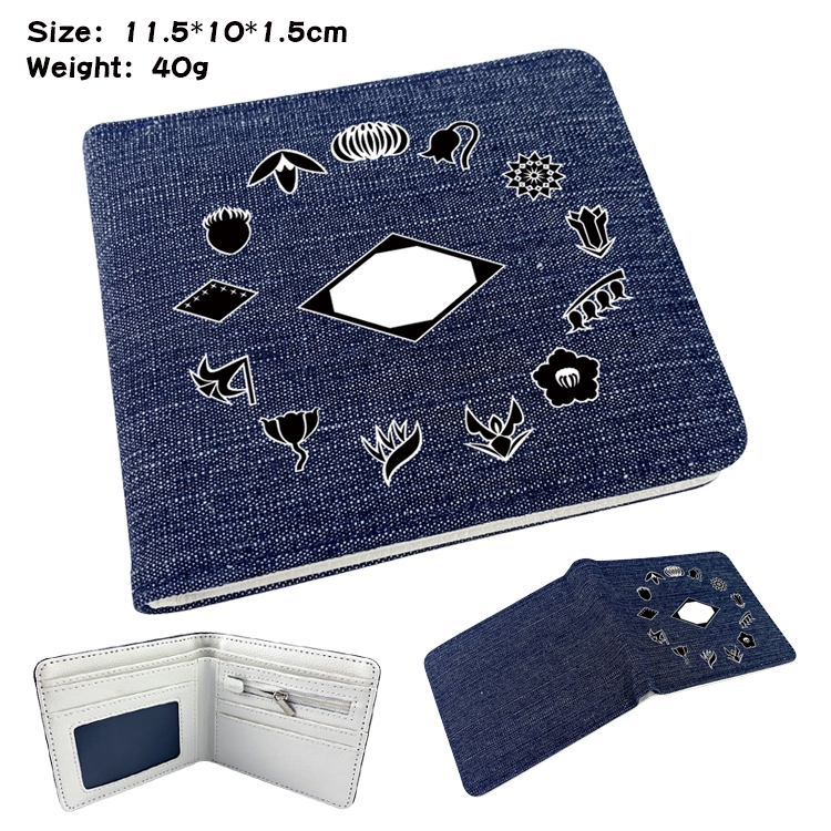 Bleach Anime Peripheral Denim Coloring Book Wallet 11.5X10X1.5CM 40g