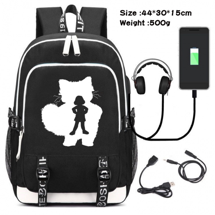 Turning Red Canvas Double Shoulder White Zipper Data Backpack Waterproof School Bag 44X30X15CM 500G