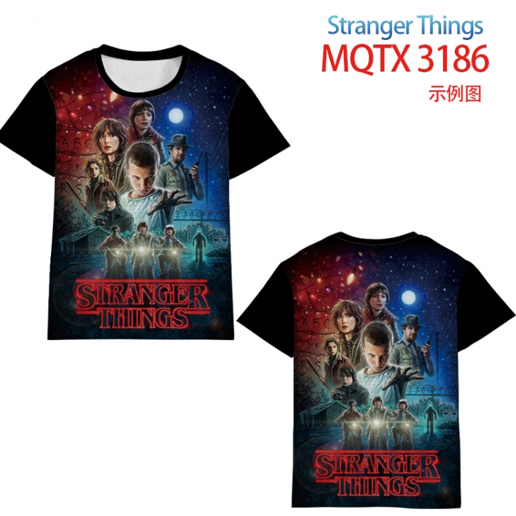 Stranger Things full color printed short-sleeved T-shirt from 2XS to 5XL MQTX 3186