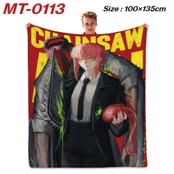 chainsaw man  Anime Flannel Bl...