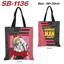 chainsaw man Anime Canvas Tote...