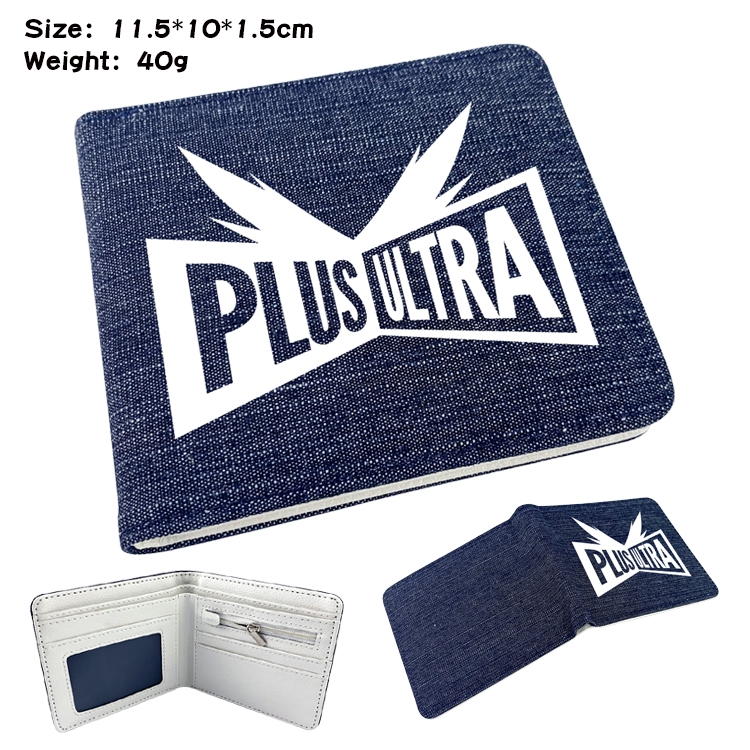 My Hero Academia Anime Peripheral Denim Coloring Book Wallet 11.5X10X1.5CM 40g