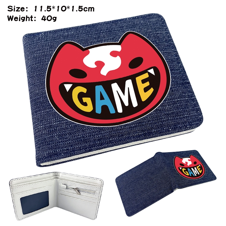 SK∞ Anime Peripheral Denim Coloring Book Wallet 11.5X10X1.5CM 40g