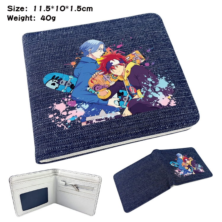 SK∞ Anime Peripheral Denim Coloring Book Wallet 11.5X10X1.5CM 40g