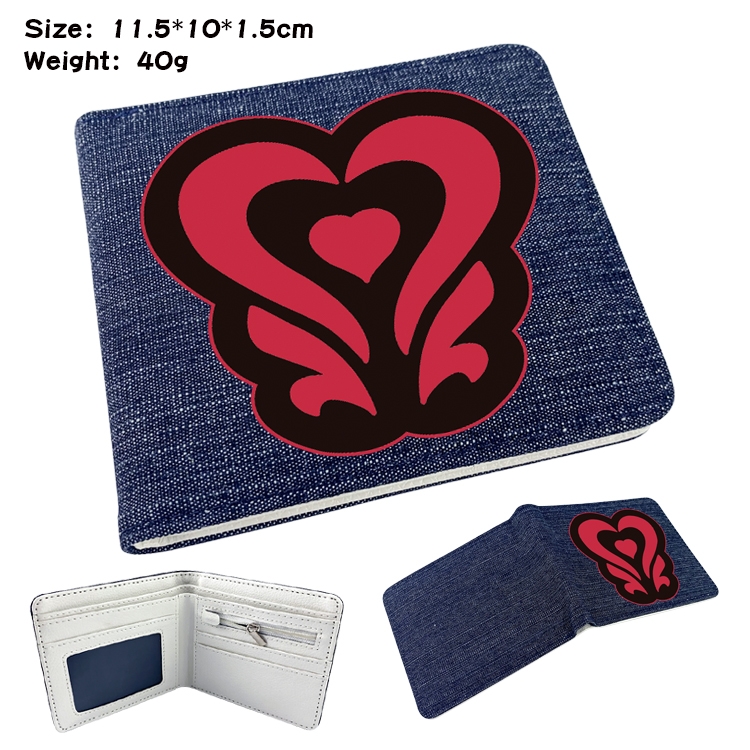 SK∞ Anime Peripheral Denim Coloring Book Wallet 11.5X10X1.5CM 40g