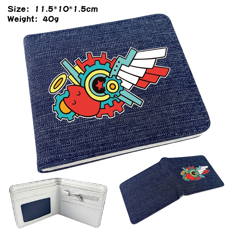 SK∞ Anime Peripheral Denim Coloring Book Wallet 11.5X10X1.5CM 40g